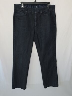 JM Collection Dark Indigo Straight-Leg Jeans